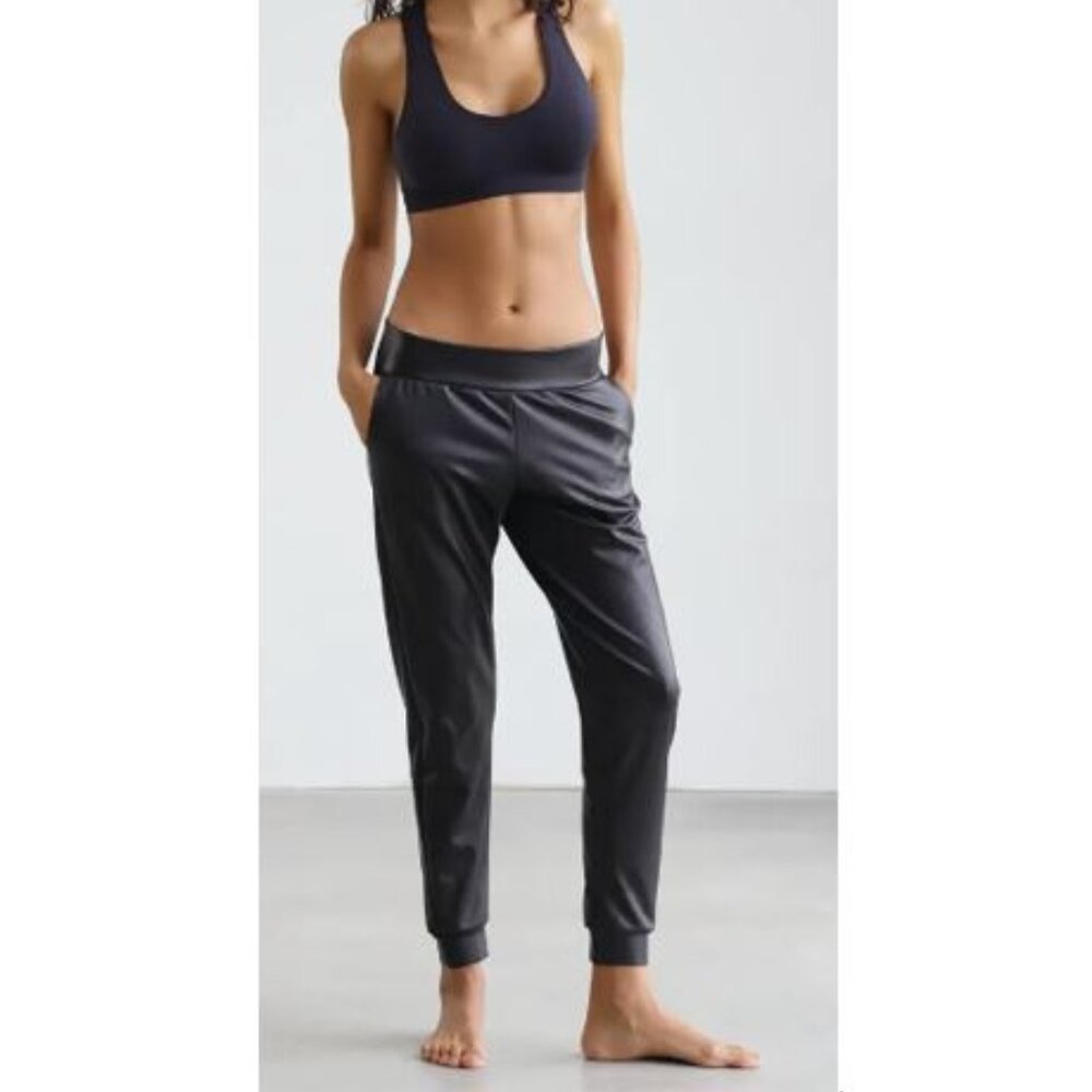 Faux Leather Jogger Pants